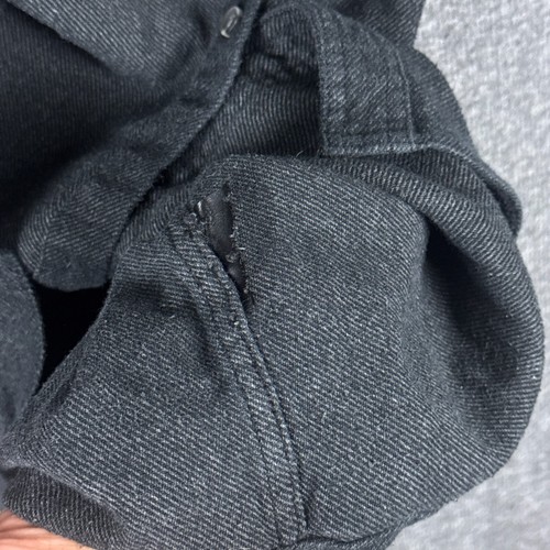 KAVU Flannel Shirt Mens Medium Charcoal Flip Cuff Outdoor Hiking Midweight - Picture 7 of 10