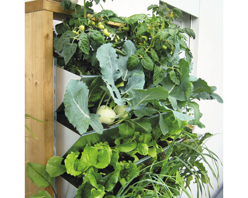 Hochbeet Vertikalbeet bellissa Inalto L8 100 x 32 x 180 cm silber - Bild 3 von 8