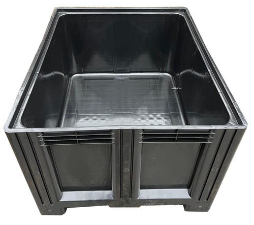 615 Litre Black Recycled Material Standard Size Pallet Box - Picture 3 of 3