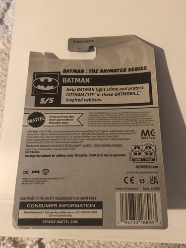 Hot Wheels Batman The Animated Series Batmobile - (5/5) # 177/250 - Picture 2 of 2