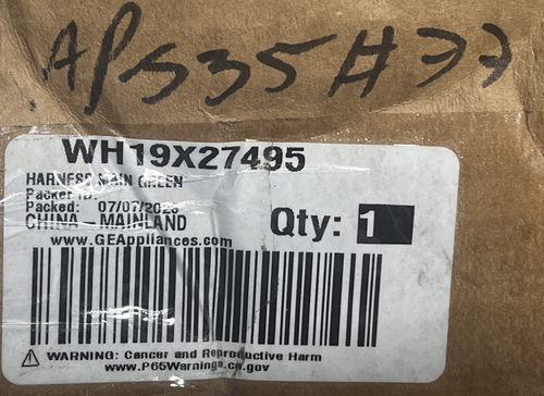 New Genuine OEM GE Washer Main Wire Harness WH19X27495 - Picture 4 of 4