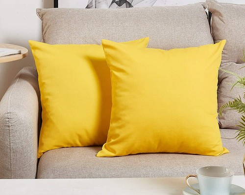 Cotton Canvas Cushion Cover Outdoor Lounge Cushion Cover 45 x 45 cm - CLEARANCE - Picture 6 of 17