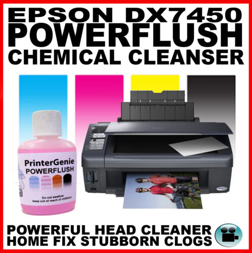 Epson DX7450 DX4400 Printhead Cleaner -  Nozzle Flush  -  Unblock Printer - Afbeelding 1 van 5