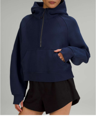 NEW Lululemon Scuba Oversized Half-Zip Hoodie Size M/L Night