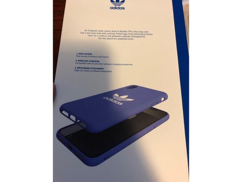 Adidas Originals Trefoil Snap Case for iPhone XS MAX - Blue / White - Bild 2 von 3
