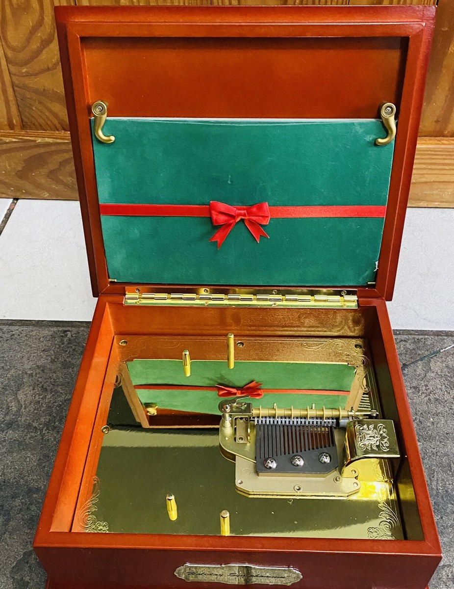Mr. Christmas Holiday Symphonium Music Box Wooden rare READ Mr. Christmas Holiday Symphonium Music Box Wooden rare READ