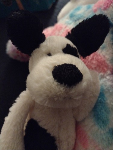 Jellycat Bashful Puppy Dog Plush Black & White Stuffed Animal - Bild 3 von 4