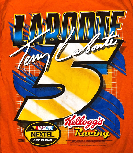 Terry Labonte 2004 Kellogg's Racing Tony Tiger AOP T-Shirt Sz. M VTG - Picture 5 of 8