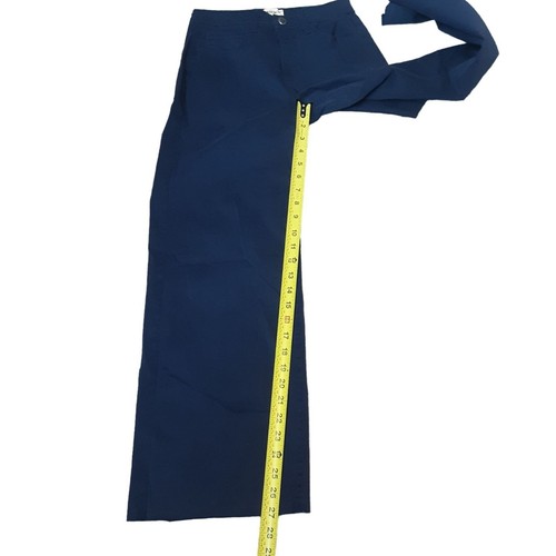 L'AGENCE Pants Women Size 25 Wide Leg High Rise Raw Hem Navy Danica - Bild 8 von 11