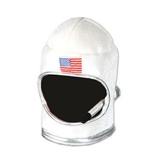 Adult Plush Mars Astronaut Spaceman Helmet White