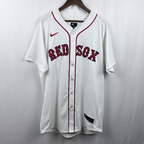 Nike Boston Red Sox David Ortiz #34 White Authentic Elite Player Jersey Size 48