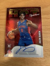 2022-23 Panini NBA Hoops Hot Signatures Jalen Duren Auto RC Detroit Pistons