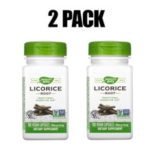 Nature's Way, Licorice Root, 2 PACK, 450 mg, 100 Vegan Capsules each