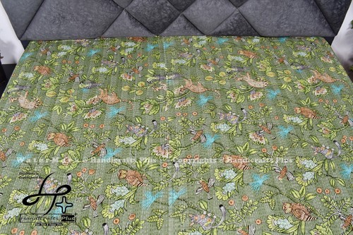 Decorative Ralli Bedding Coverlet Cotton Blanket Ethnic Bedcover Bohemian Gudari - Bild 4 von 6