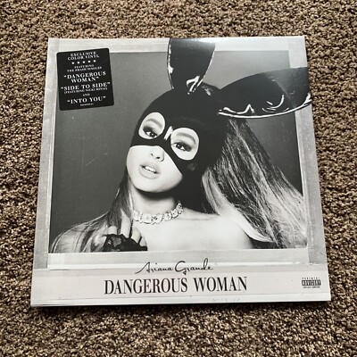 NEW Ariana Grande Dangerous Woman Black & Purple Swirl Vinyl