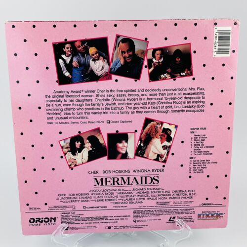 MERMAIDS Laserdisc CHER Movie with Winona Ryder Very Good Condition - Picture 2 of 2