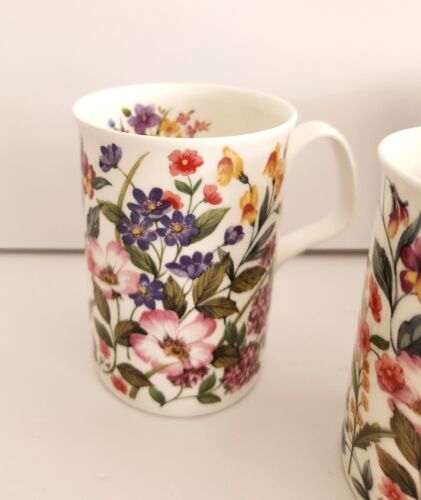 Roy Kirkham Floret Set / 4 Tee Kaffeetassen Tassen Floral Chintz Bone China England - Bild 4 von 11