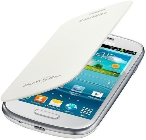 Samsung Custodia COVER ORIGINALE Flip per Galaxy S3 mini GT-I8190 Bianco - Foto 6 di 6