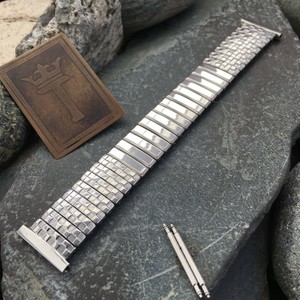 16mm-18mm-19mm-Short-Stainless-Expansion-nos-Foster-USA-1950s-Vintage-Watch-Band
