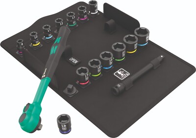 Wera 8100 SB 12 Zyklop Comfort Ratchet Set 3/8'' Drive Metric 05005530001