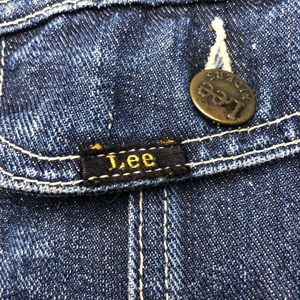 VINTAGE 1950s LEE 101J SANFORIZED RED TAG DARK DENIM JACKET ORIGINAL 50s