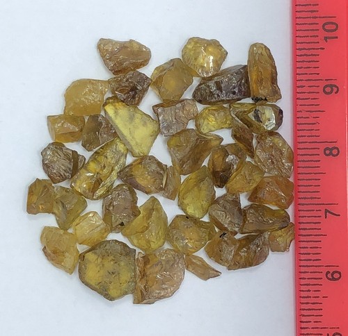 46 Carat Faceted Quality Natural Rough Sphene Lot From Pakistan Loose Gemstone - Picture 10 of 24