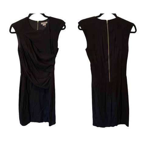 Vestido Helmut Lang Flash Seda Cortina Torcido en Negro (2) - Imagen 3 de 4