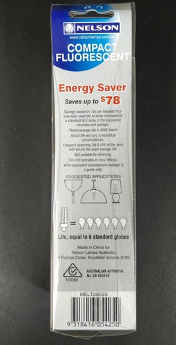 4 x 28W High Output CFL Light Globes Bulbs Lamps 3000K Warm White Screw E27 - Picture 3 of 6