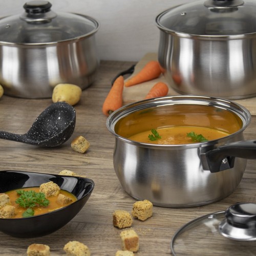Juego de olla antiadherente fundida a presión de 5 piezas utensilios de cocina cazuela de inducción - Imagen 53 de 141