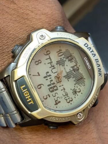 CASIO DATA BANK ANA-DIGI QUARTZ ABX-23 JAPAN MEN'S FULL WORKING VINTAGE WATCH - Picture 12 of 24