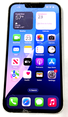 Unlocked Apple iPhone 14 - 128GB Starlight White - Crcks on