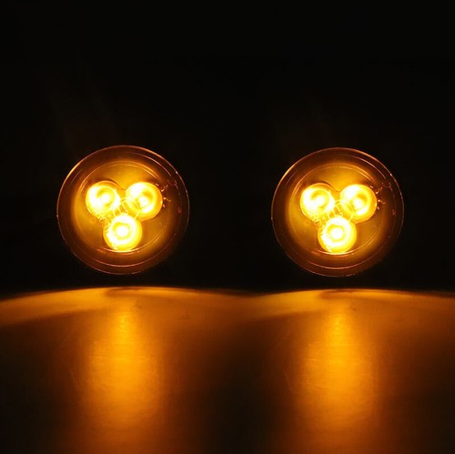 4 Wire Motorcycle Turn Signal Light Indicators Lamp Amber 8mm Side Marker Light - Picture 4 of 15