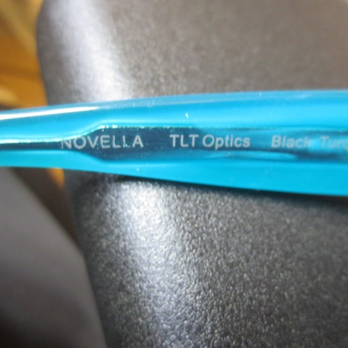 Smith Novella TLT Optics Sunglasses Frame Women's Black Turquoise Oversized - Picture 6 of 8