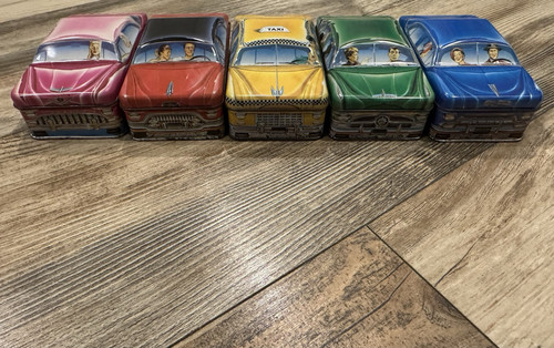 SET OF 5!! 1982 Ian Logan's English Carlectables Tin Metal Cars MADE IN ENGLAND! - Picture 2 of 18