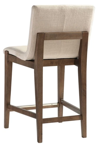Uttermost Klemens Linen Counter Stool - Picture 4 of 6