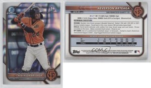 2022 Bowman Chrome Prospects Lava Refractor /399 Aeverson Arteaga #BCP-82