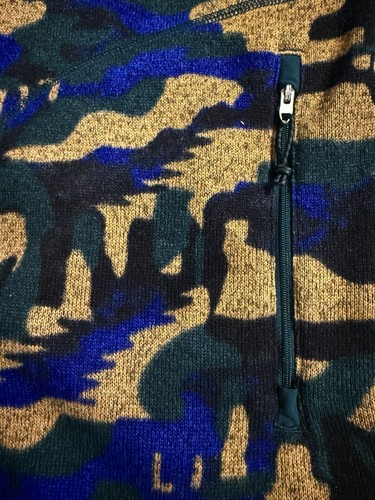 North Face Mens 2XL Camo Fleece Shacket Button Up Outdoor Hunting Excellent Cond - Picture 6 of 9