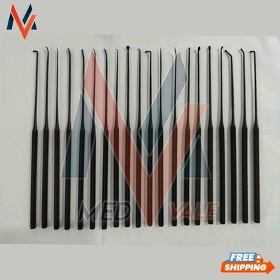 Rhoton Micro Dissector Expanded Set 20 Pcs Neurosurgery Instruments Set