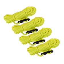 Happy People 78142 - Abspannleinen ca. 3 m x DM 3 mm leuchten im Dunkeln 4 Stück
