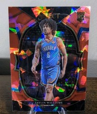 Jaylin Williams (RC) 🔥 22-23 Select Red Cracked Ice Prizm 🏀 OKC Thunder 