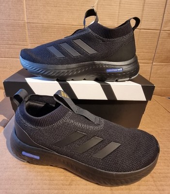 Adidas Herren UK6, schwarze Cloudfoam Move Sockenschuhe, leichte Slipper Turnschuhe