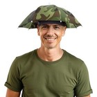  Hands-Free 13" Umbrella Hat – Fun and Functional Headwear for Camouflage