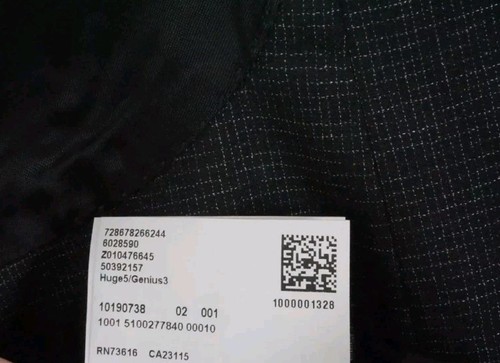 Hugo Boss Huge/Genius Modern Black Plaid Wool 2 Pc Suit Jacket Pants Sz 36S - Picture 11 of 13