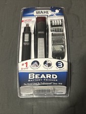 WAHL Mustache Beard Nose  Ear Hair Battery-Operated Travel Trimmer Set New