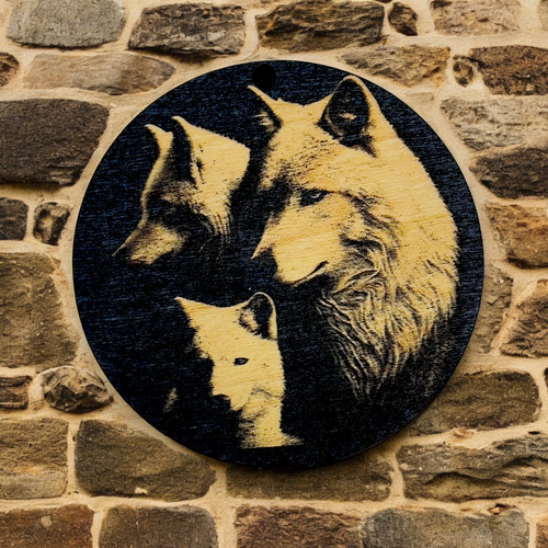 Ornament - Black - Wolf Pack - Picture 3 of 5