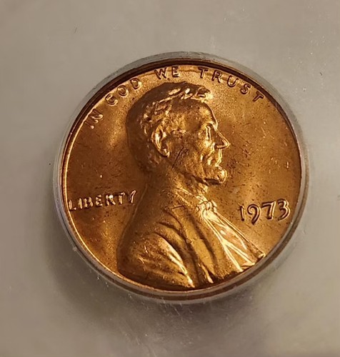 1973 Lincoln Cent ICG MS67 RD (RARE) AUSTIN HUTTO SIGNED - Picture 3 of 4