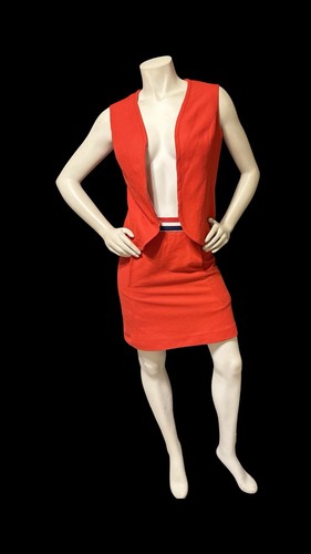 Vintage Suit 1960's Womens Pencil Skirt Jacket Shotland Uniform Flight Attendant - Picture 7 of 8