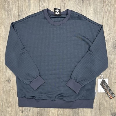 Obermeyer Crew Sweatshirt Size Medium Mens Blue Night Explorer Tech $159