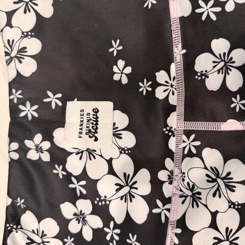 Neu mit Etikett Frankies Bikini schwarz bedruckt Active Wear High Waist Leggings Größe XS - Bild 9 von 9