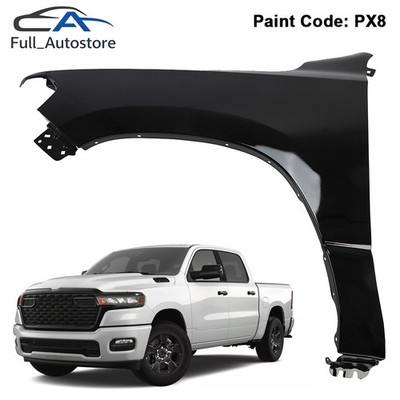 New Painted Black Front Driver Side LH Fender For 2019-2025 Ram 1500 68276309AA